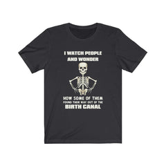 I Watch People And Wonder Skull T-Shirt - Wonder Skull