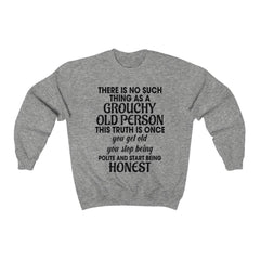 Grouchy Old Person Unisex Heavy Blend™ Crewneck Sweatshirt - Wonder Skull