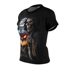 Death Pumpkin All Over Print T-shirt For Women - Wonder Skull