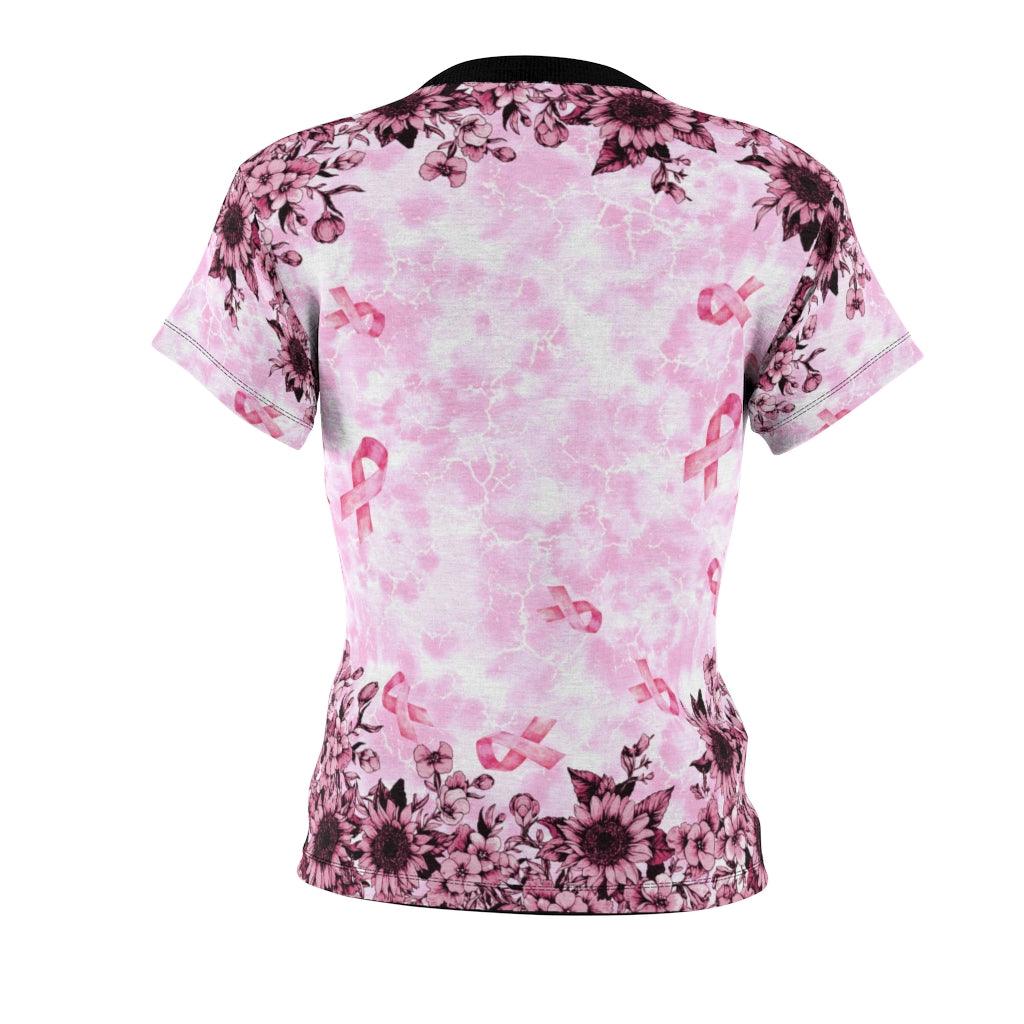 In October We Were Pink All Over Print T-shirt For Women - Wonder Skull