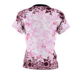 In October We Were Pink All Over Print T-shirt For Women - Wonder Skull