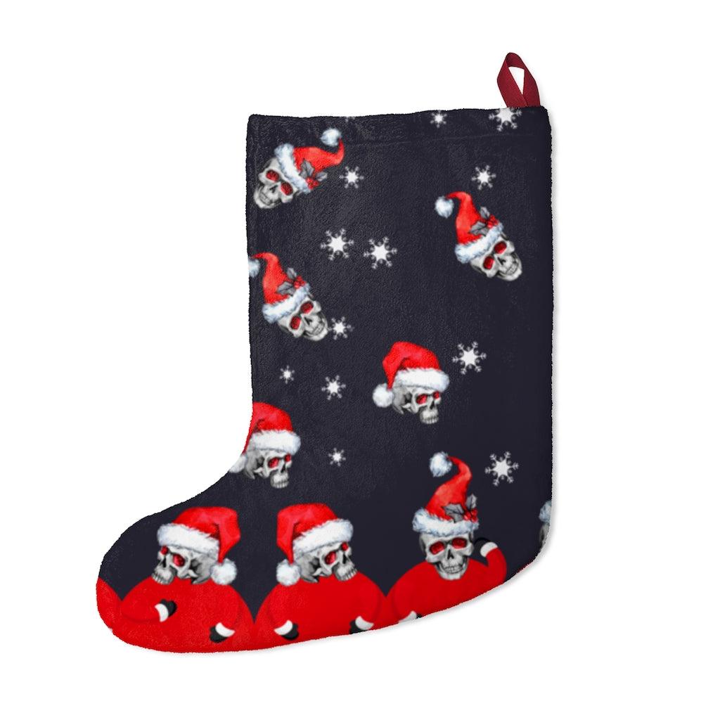 Funny Christmas Skull Red Eye Stockings - Wonder Skull
