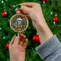 Skull Girl Christmas Ceramic Ornaments - Wonder Skull