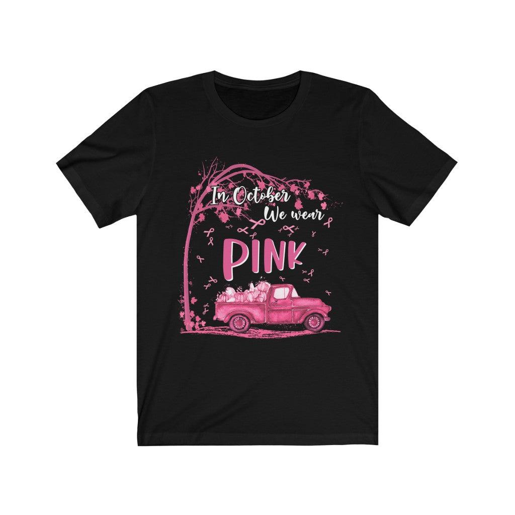 In October We Wear Pink T-Shirt - Wonder Skull