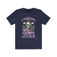 F-bomb Mom With Tattoos Skull T-Shirt - Wonder Skull