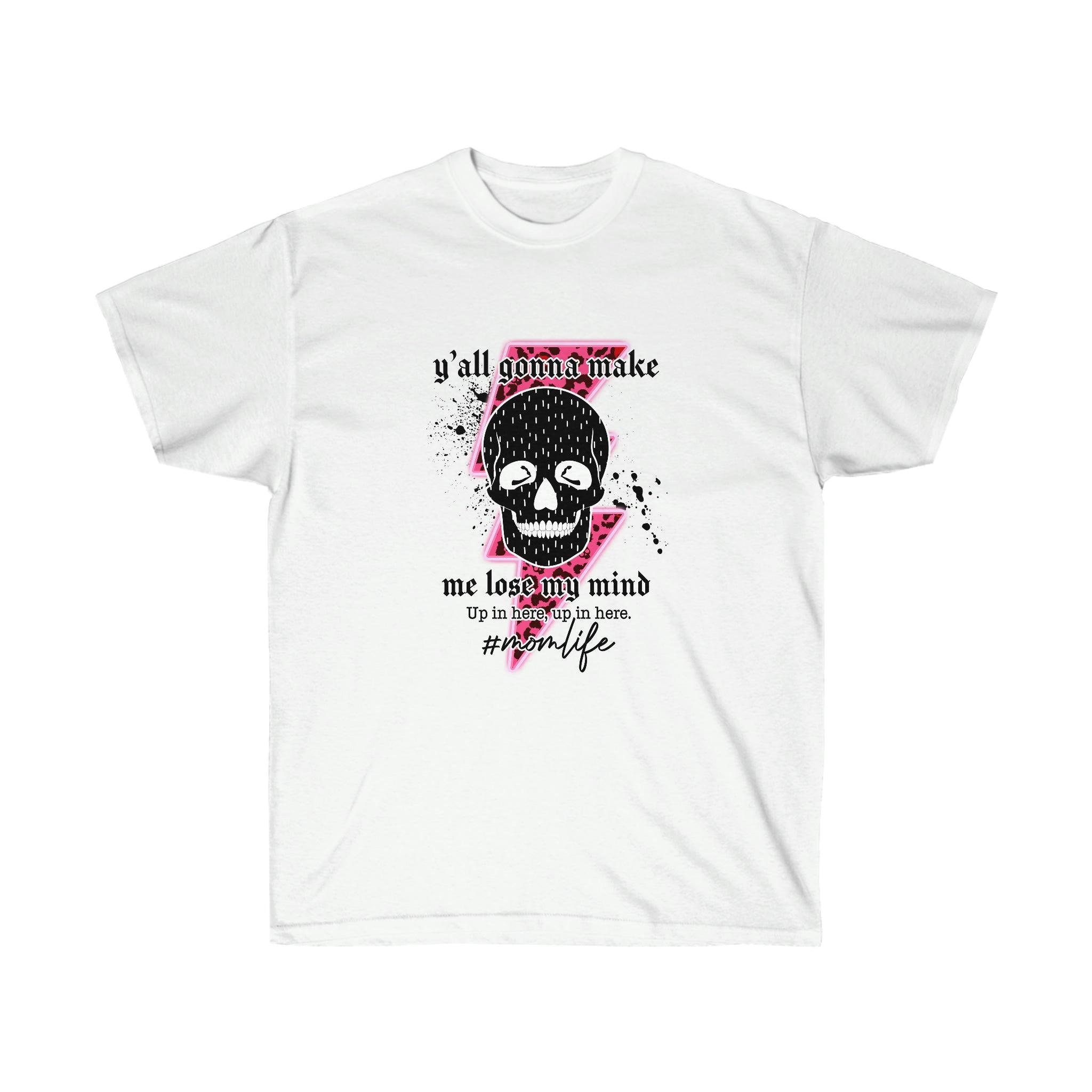 Mom Life Funny T-shirt For Women - Wonder Skull