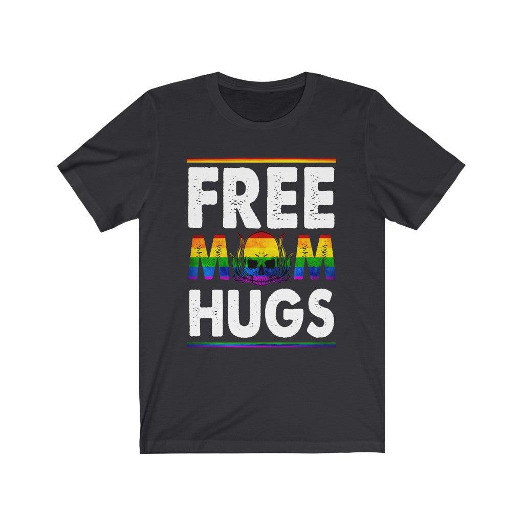 Free Mom Hugs Mother's Day Skull T-shirt - Wonder Skull