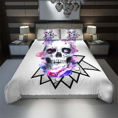 Chromatic Crystal Skull Duvet Cover Set - Wonder Skull