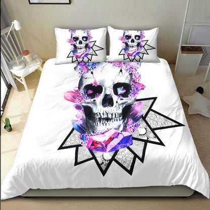Chromatic Crystal Skull Duvet Cover Set - Wonder Skull