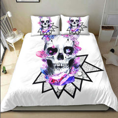 Chromatic Crystal Skull Duvet Cover Set - Wonder Skull