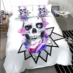 Chromatic Crystal Skull Duvet Cover Set - Wonder Skull