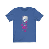 Skull And Magenta Rose T-Shirt - Wonder Skull