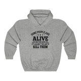 Some People Are Alive Unisex Heavy Blend™ Hooded Sweatshirt - Wonder Skull