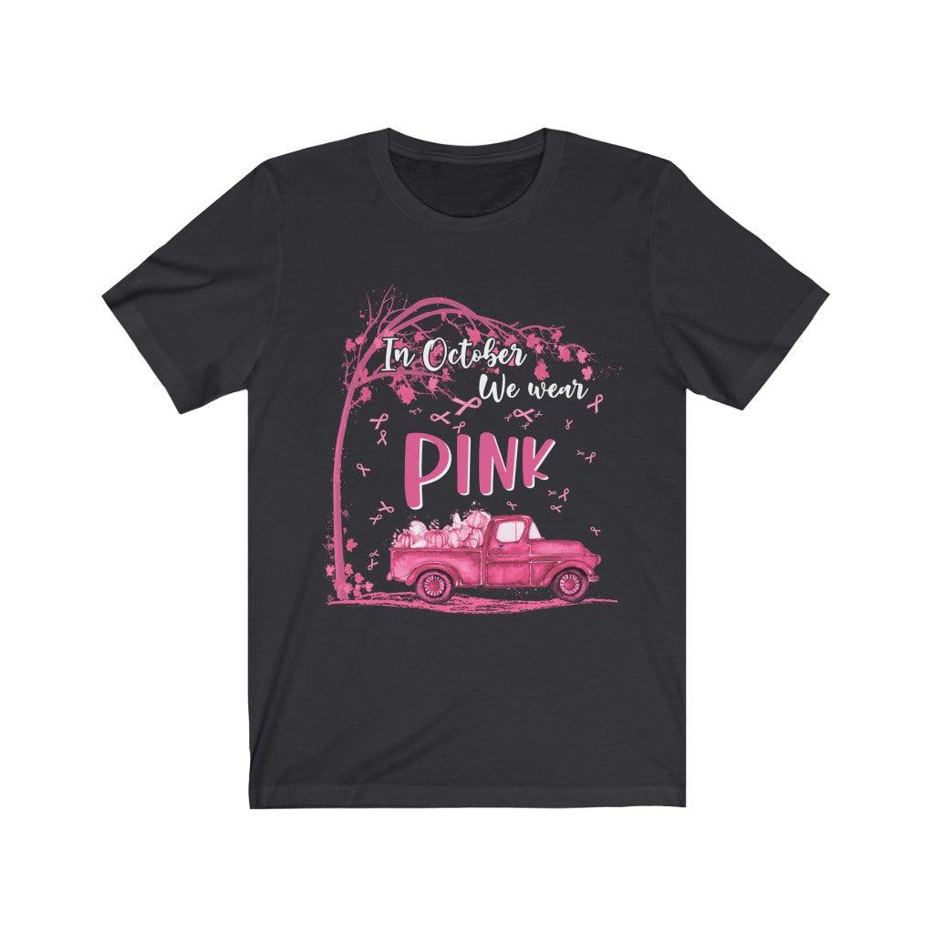 In October We Wear Pink T-Shirt - Wonder Skull
