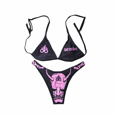Women Gothic Bikini Swimsuit Set For Summer 2023 - Wonder Skull