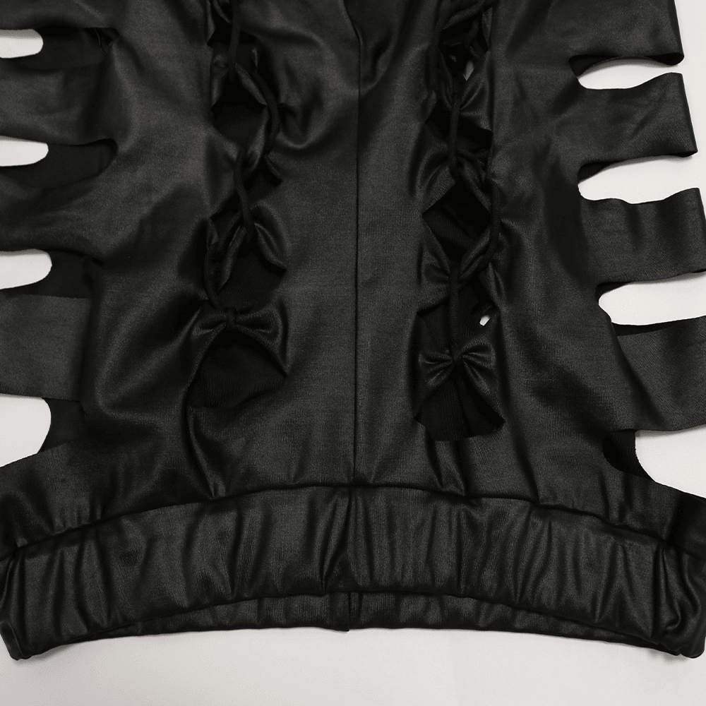 Gothic Halter Crop Tops And Pants, Outstanding 2 Piece Set For Women - Wonder Skull