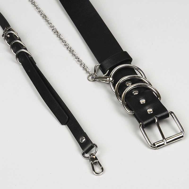 Punk Rock Belt, Dark Fashion Accessories Party For Women - Wonder Skull