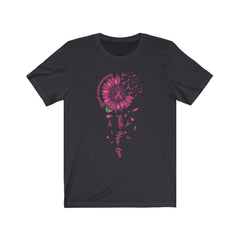 Sunflower Breast Cancer Awareness Faith Hope Love T-Shirt - Wonder Skull