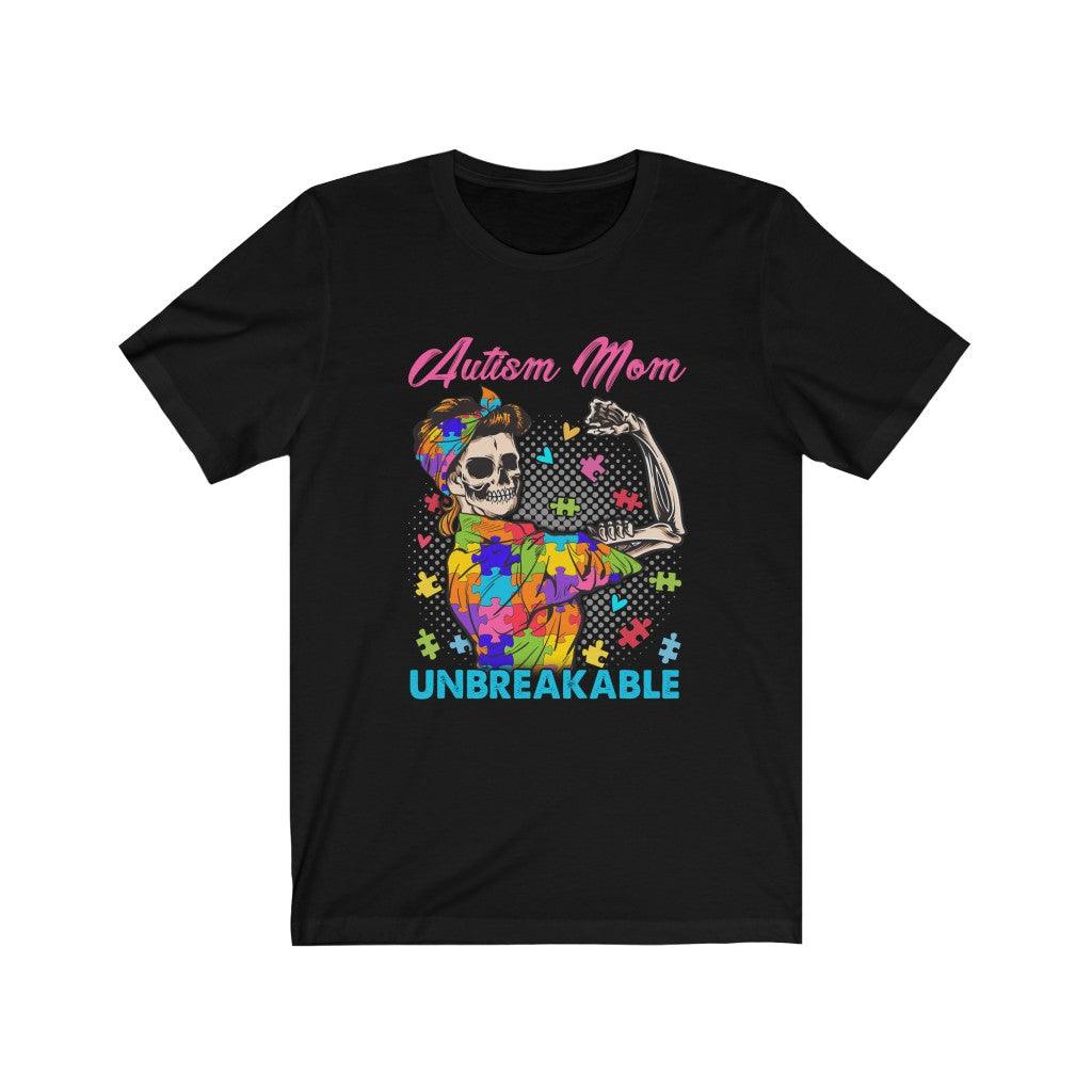 Autism Mom Unbreakable Skull T-shirt - Wonder Skull