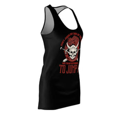 Gothic Skull Cats Women's Cut & Sew Racerback Dress - Wonder Skull