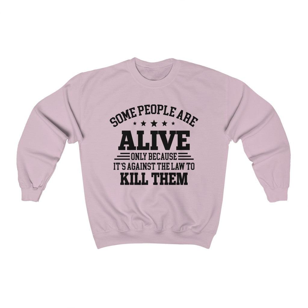 Some People Are Alive Unisex Heavy Blend™ Crewneck Sweatshirt - Wonder Skull