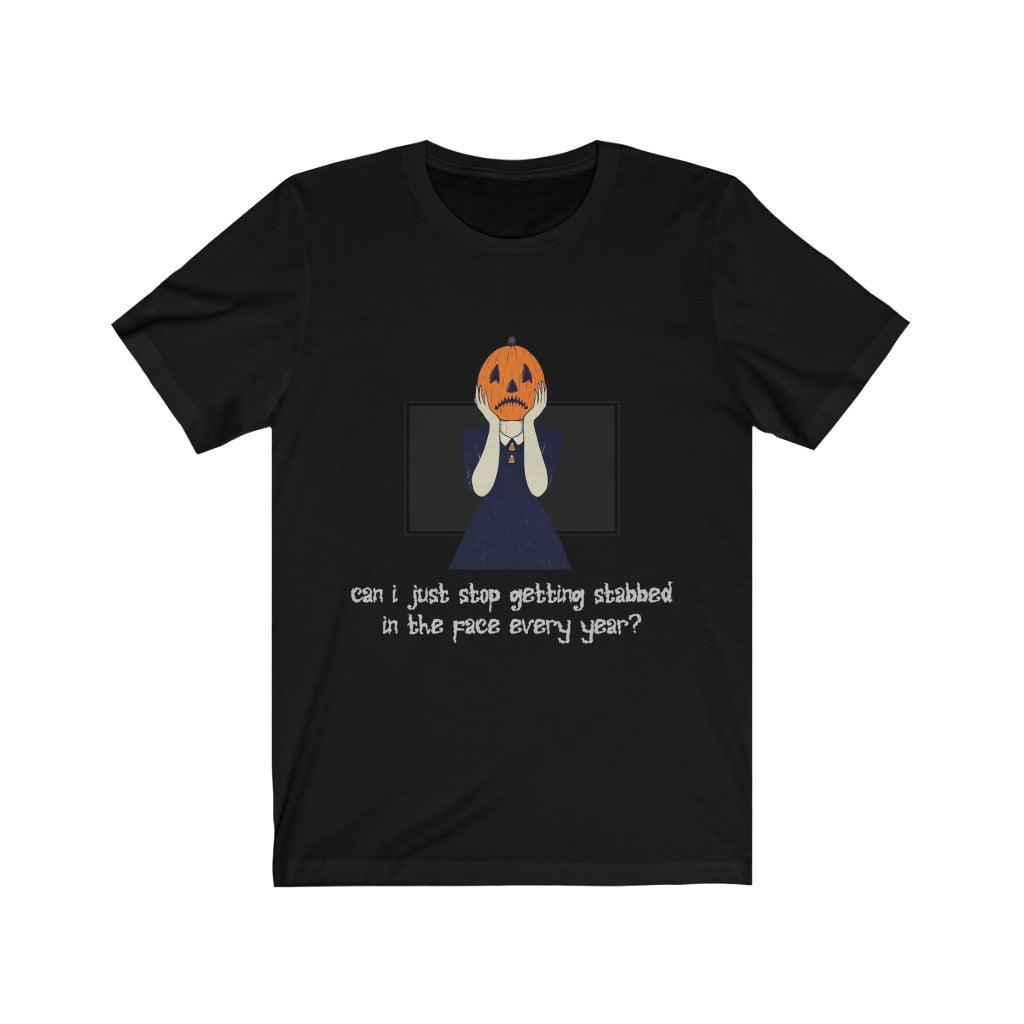 Funny Pumpkin Girl Halloween Skull T-Shirt - Wonder Skull
