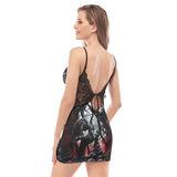 Death Forest Raven Lace Chemise Nightgown - Wonder Skull
