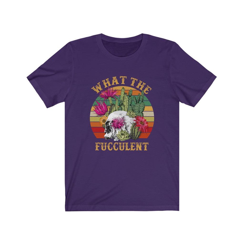 Funny What The Fucculent Skull T-shirt - Wonder Skull