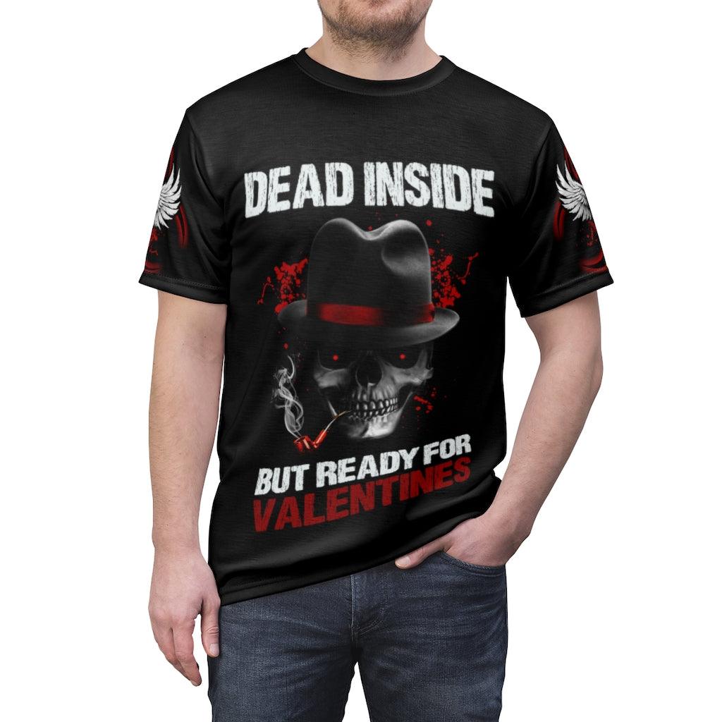 Dead Inside But Ready For Valentines - Unisex AOP Cut & Sew Tee - Wonder Skull