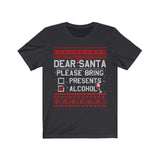 Funny Dear Santa Christmas T-Shirt - Wonder Skull