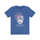 Faith Hope Love Breast Cancer Awareness Skull T-Shirt - Wonder Skull