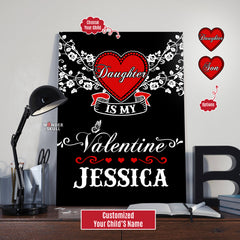 Is My Valentines Personalize Gift For Children Canvas Gallery Wraps