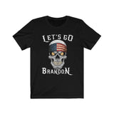 Funny Let's Go Brandon Skull T-Shirt - Wonder Skull