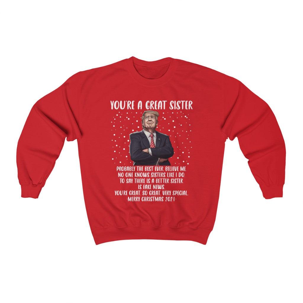 You're A Great Sister Unisex Heavy Blend™ Crewneck Sweatshirt - Wonder Skull