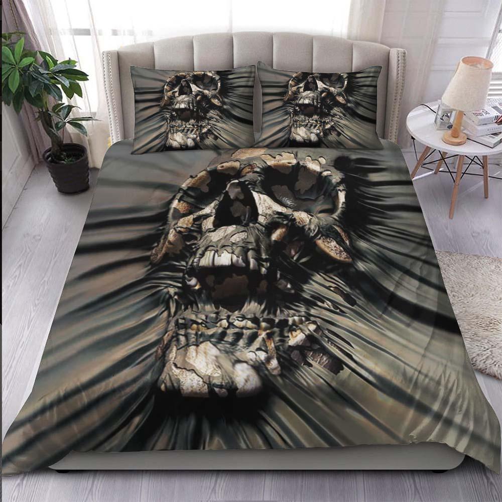 Horror Skull Ripping Through Duvet Cover Set | Wonder Skull