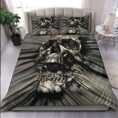 Horror Skull Ripping Through Duvet Cover Set - Wonder Skull