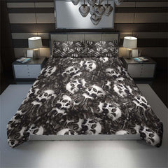 Hydrographic Film Skull Art Duvet Cover Set - Wonder Skull