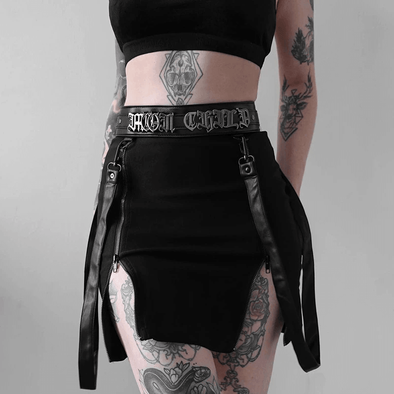 Gothic Mini Skirts, Impressive Party Clubwear For Women - Wonder Skull