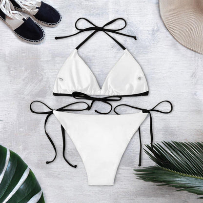 Little Nightmare Gothic String Triangle Bikini - Wonder Skull
