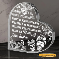 This Special Day - Customized Gifts Couple Crystal Heart - Wonder Skull