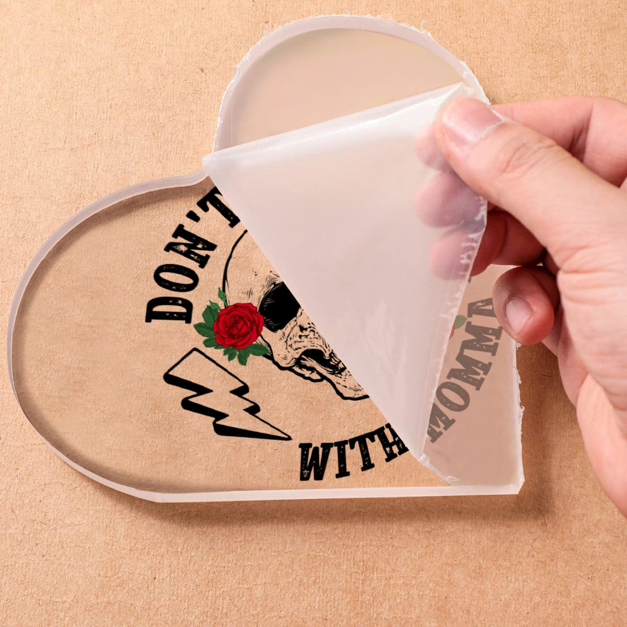 Heart Shaped - Don't Mess With Moma Funny Gift For Mother's Day - Wonder Skull