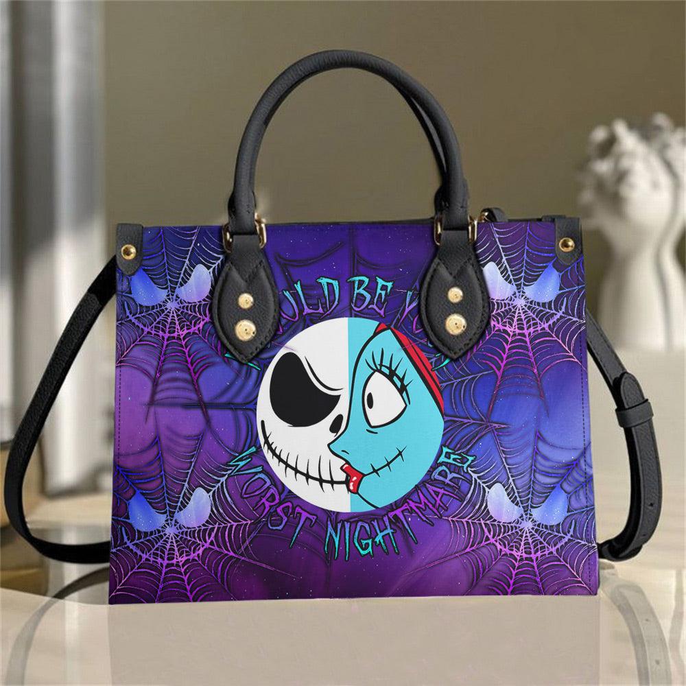 Galaxy Nightmare Women's Tote Bag With Black Handle - Wonder Skull