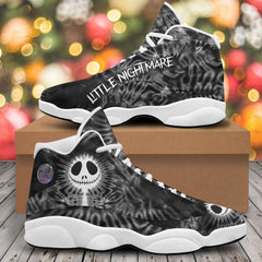 Nightmare Tiedye Gray Women's Curved Basketball Shoes Sneaker - Wonder Skull