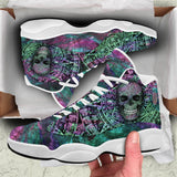 Skull Mayan Colorful Men's Sneaker Shoes - Wonder Skull