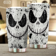 Nightmare Tiedye White 20oz Tumbler - Wonder Skull