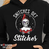Snitches Get Stitches Unisex Heavy Blend™ Hooded Sweatshirt - Wonder Skull