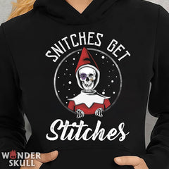 Snitches Get Stitches Unisex Heavy Blend™ Hooded Sweatshirt - Wonder Skull