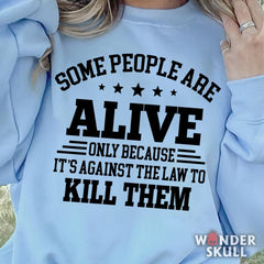 Some People Are Alive Unisex Heavy Blend™ Crewneck Sweatshirt - Wonder Skull