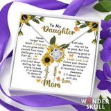Mom Motivation Love Knot With Mahogany Style Luxury Box & Sunflower Message Card - Wonder Skull