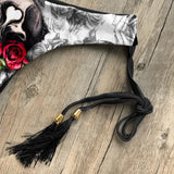 Red Skull Rose Bandage Bikini Set, Sexy Spaghetti Swimsuite For Women - Wonder Skull